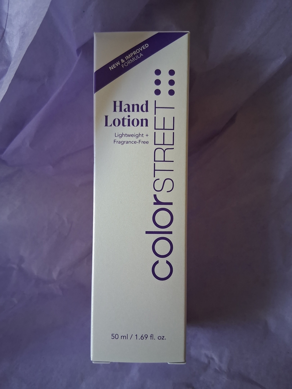 Color Street Fragrance-Free Hand Lotion in Purple